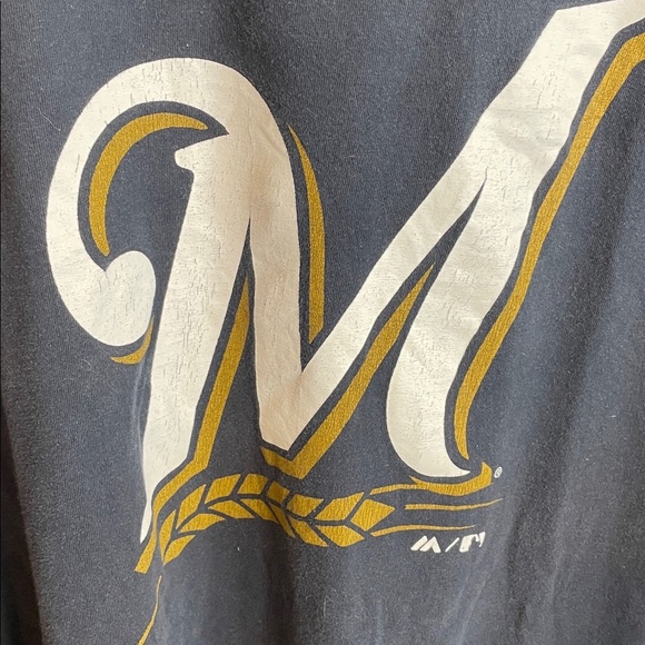 Majestic Milwaukee brewers Navy Blue Graphic Tee 4xlt - Picture 8 of 8